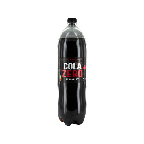 PRODUCTO ALCAMPO Refresco de cola Zero sin azúcar botella de 2 l.