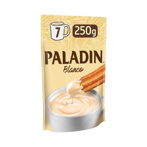 PALADIN Cacao a la taza instantáneo, sabor chocolate blanco PALADÍN 250 g.