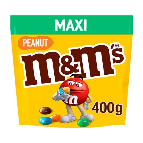 M&M'S XL Grageas cacahuete cubierto de chocolate de colores 400 g.