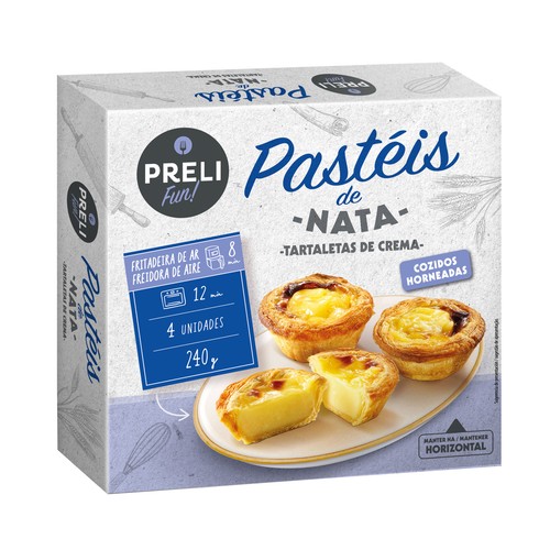 AUDENS FOOD Tartaletas de crema 4 uds. 240 g.