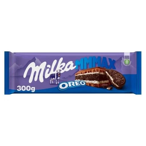 Chocolate con leche relleno de galleta Milka Oreo 300 g.