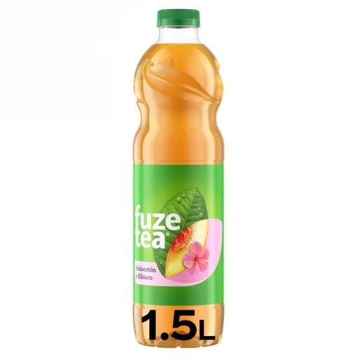 Fuze Tea sabor melocotón y hibisco botella 1,5 l.