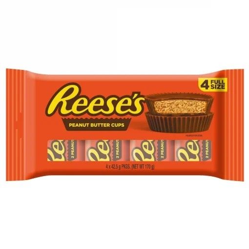 Tartaletas de chocolate rellenas de crema de cacahuete Reese's 170 g.
