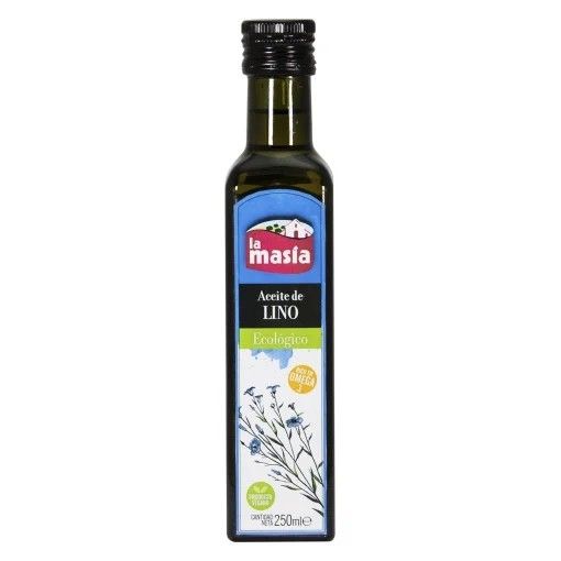 Aceite de lino ecológico La Masía 250 ml.
