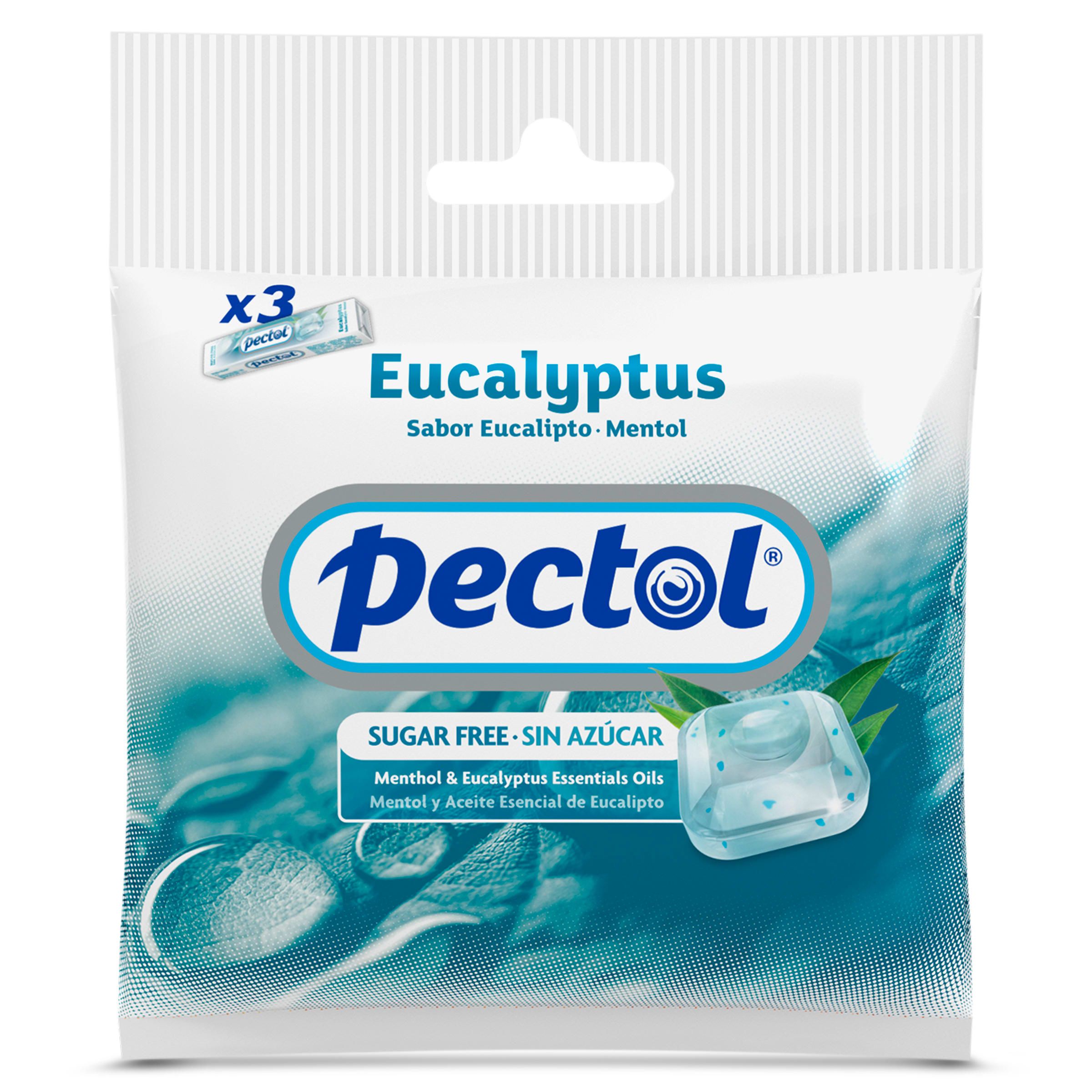 Caramelos de eucalipto y mentol sin azúcar Pectol bolsa 93 g
