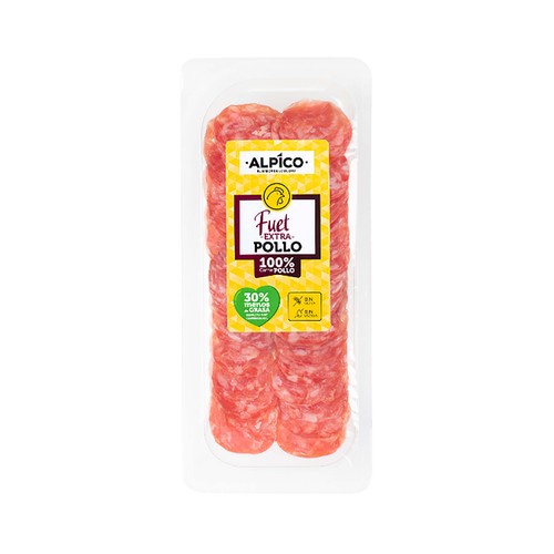 ALPICO Fuet de pollo extra cortado en lonchas 75 g.