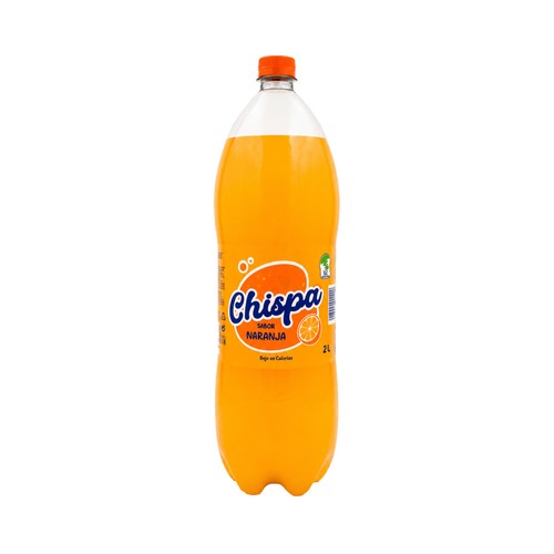 LA CHISPA Bebida refrescante con sabor a naranja botella de 2 l.