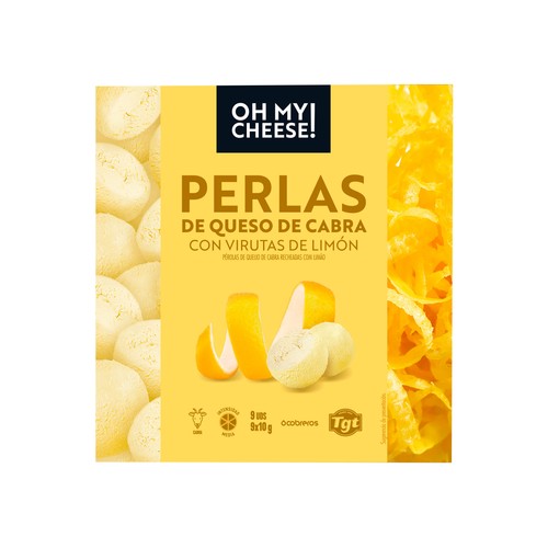 OH MY CHEESE! Perlas de queso de cabra con limón 90 g.