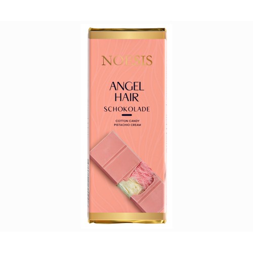 NOESIS Chocolate con leche, algodón de azúcar y pistacho Angel Hair 75 gr.