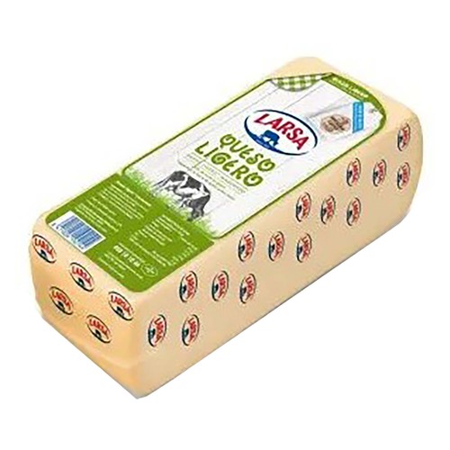 LARSA Queso ligero barra lonchas para sándwich, lonchas