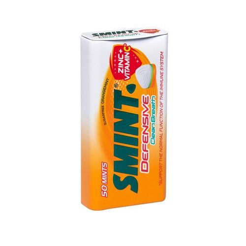 SMINT Caramelos comprimidos naranja, con zinc y Vitamina C SMINT 2 uds 70 g.