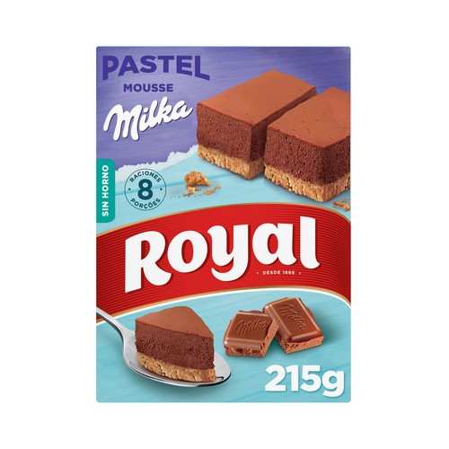 ROYAL Preparado para pastel mousse de chocolate Milka ROYAL 215 g.
