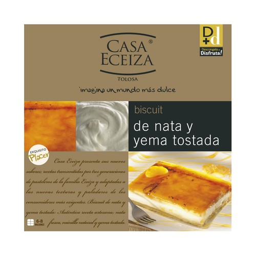 CASA ECEIZA Tarta de yema tostada con nata CASA ECEIZA 550 gr