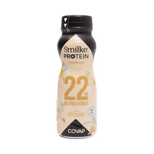 COVAP Batido de vainilla sin azúcares añadidos y con alto contenido en proteínas Smilke protein 250 ml.