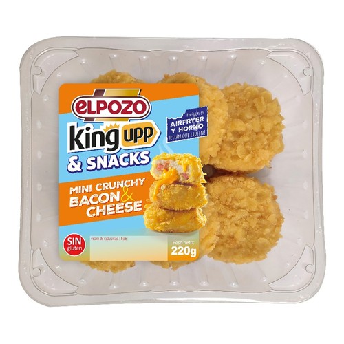 EL POZO King upp Mini crunchy rellenos de bacon y queso 220 g.