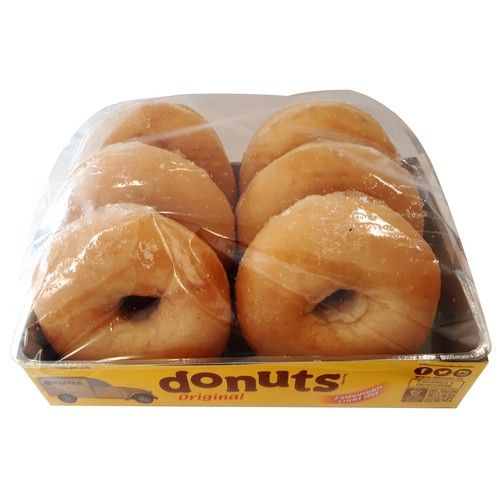 DONUTS Rosquillas recubiertas con azúcar glacé 6 uds. 330 g.