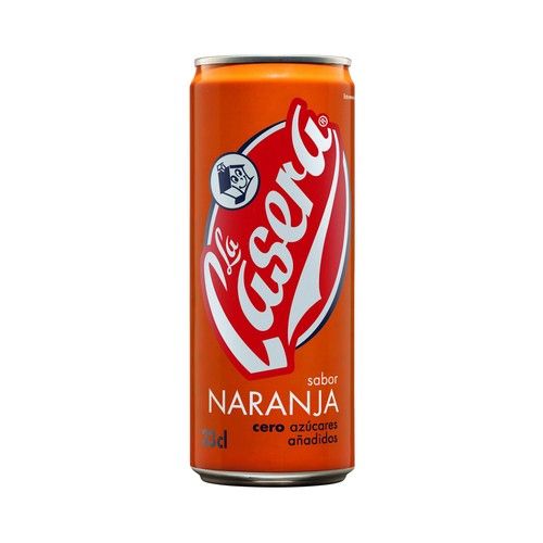 LA CASERA Refresco de naranja lata 33 Centilitros