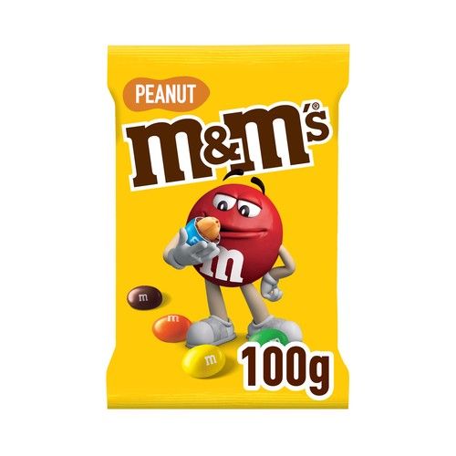 M&M'S Grageados de cacahuete recubiertos de chocolate 100 g.