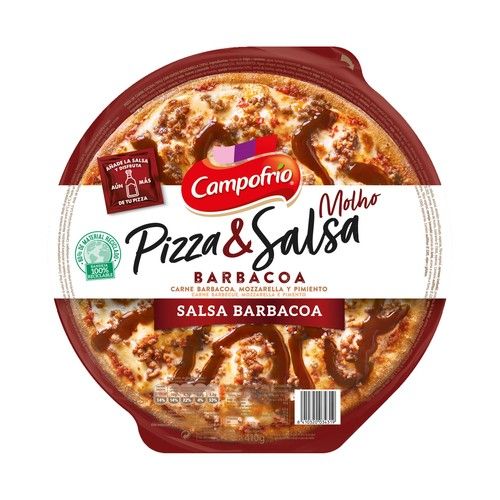 CAMPOFRÍO Pizza de carne con salsa barbacoa CAMPOFRÍO 410 g.