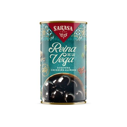 SARASA Aceitunas negras en aceite de oliva con especias 150 gr